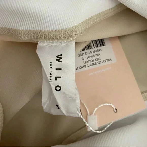 Wilo the Label Women’s Ribbed Sports Bra and Swift Short Clay Set Small - Picture 11 of 12